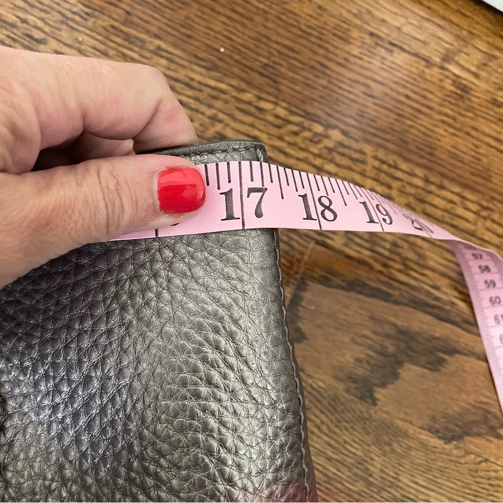 Cole Haan Metallic Silver Double Strap Handbag - Picture 14 of 16